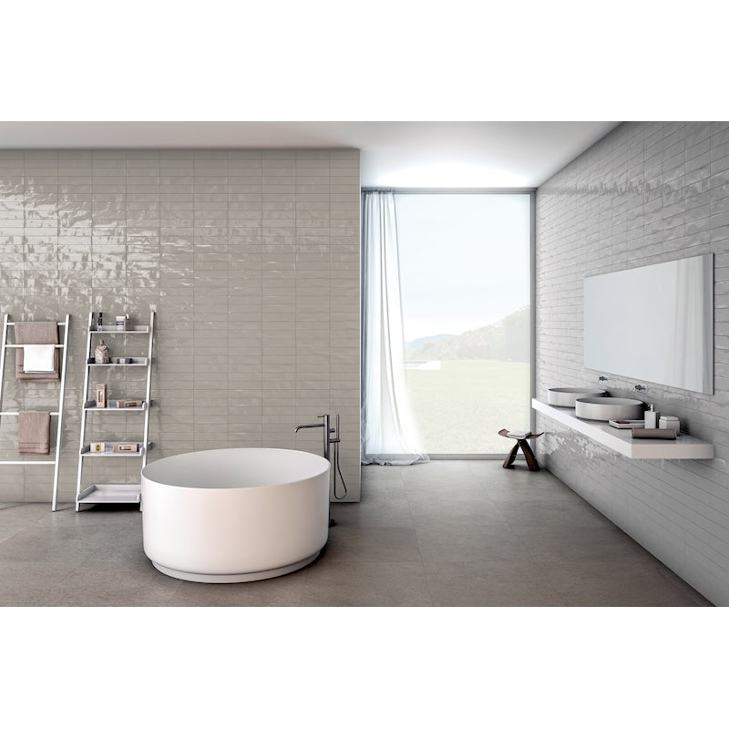 3" x 12" Maiolica Silver matte 12.99/sqf 6.50sqf/box