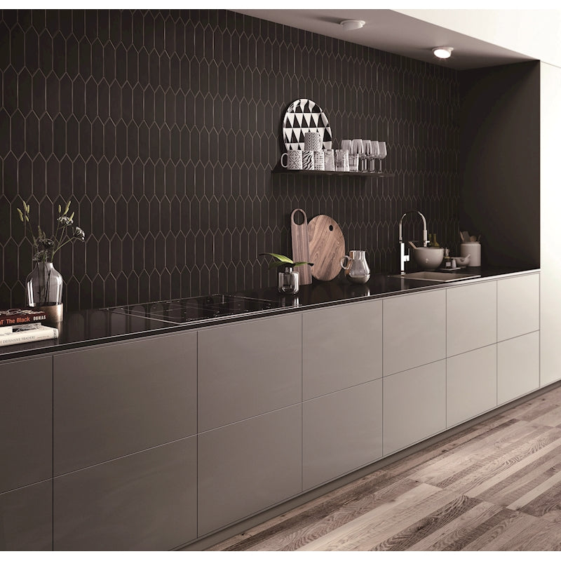 Mondial Black Matte Picket $12.99/sqf 10.20sqf/box