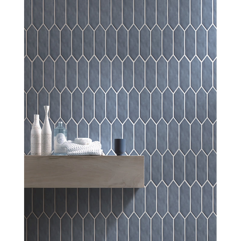 Mondial Light Blue Gloss Picket $12.99/sqf 10.20sqf/box