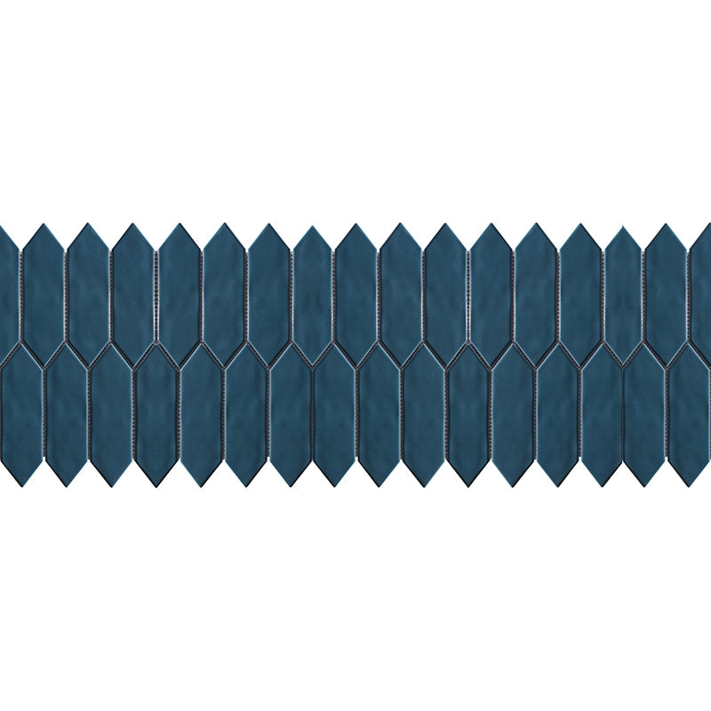 Mondial Ocean Blue Gloss Picket $12.99/sqf 10.20sqf/box