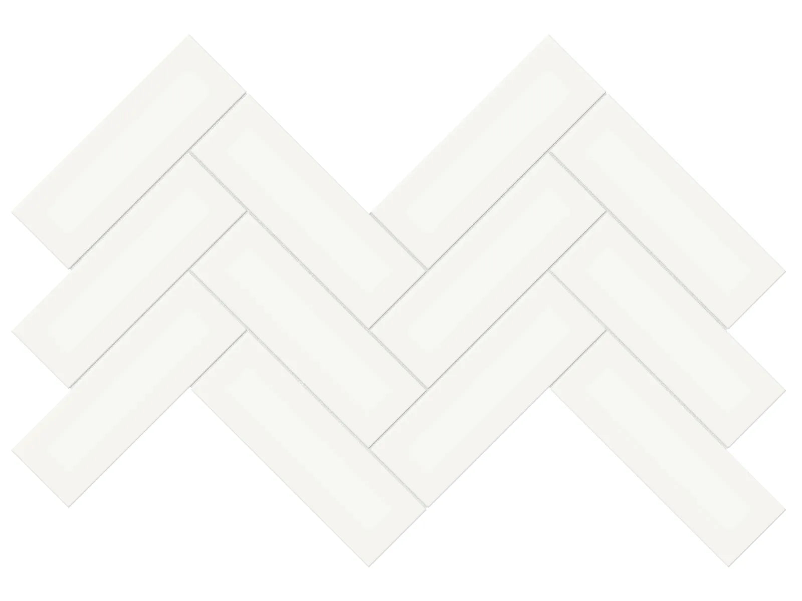 2"x6" SOHO Canvas White Herringbone Glossy $5.29/sqf