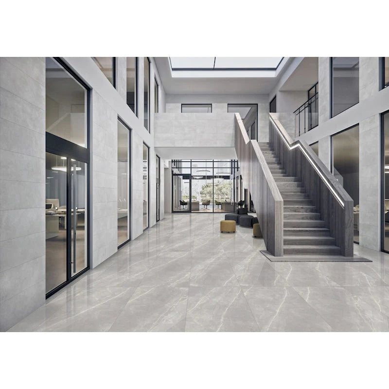 24"x24" Luxar Argento Glossy Tile $1.99/sf 16 sf/box