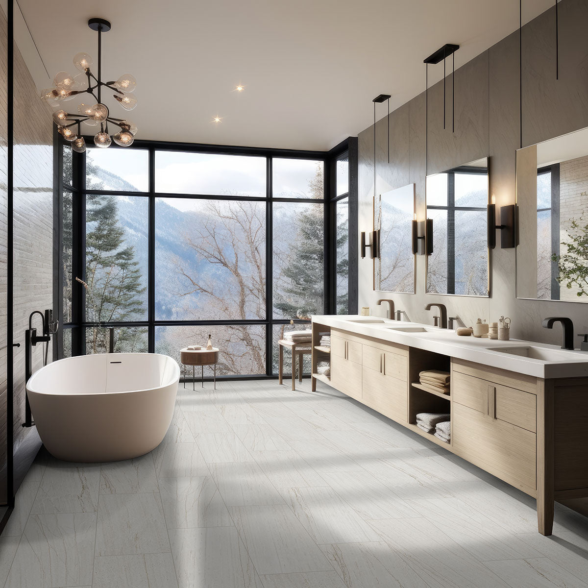 24"x48" Malahari White Tile $6.99/sf 15.5 sf/box