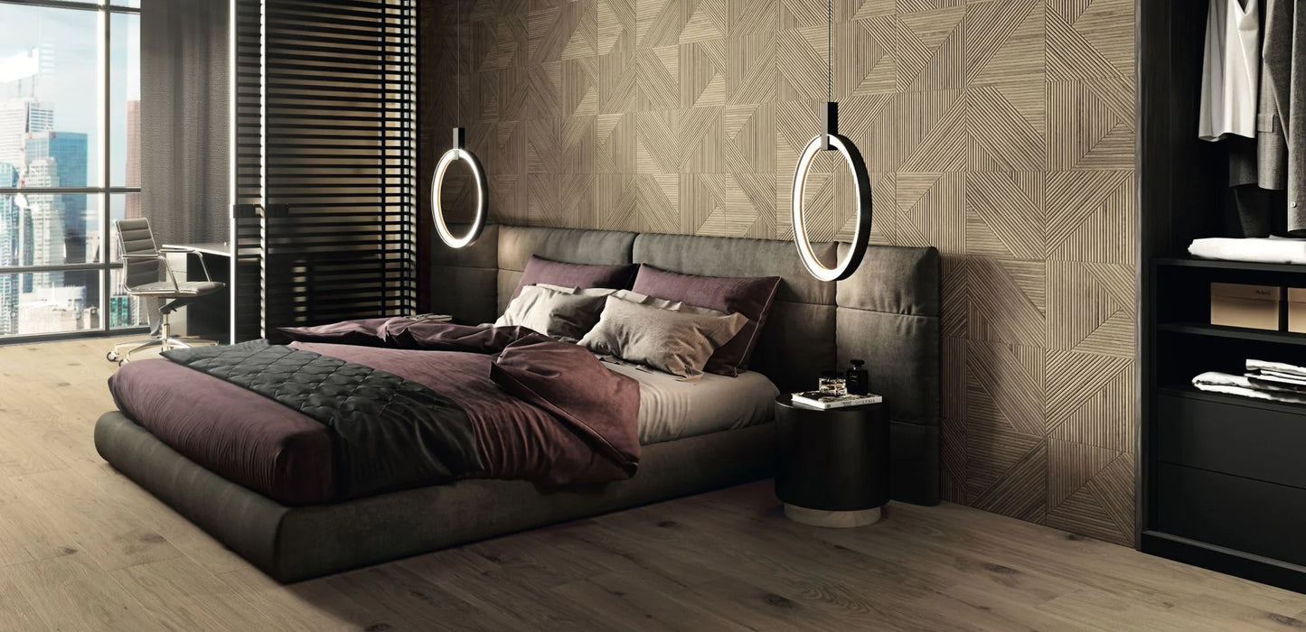 12" x 40" Tangram Walnut Wall Tile $9.99/sqf 17sq/Box