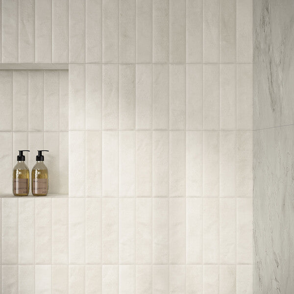 2.5" x 9.5" Cera Bianco Matte $12.99/sqft