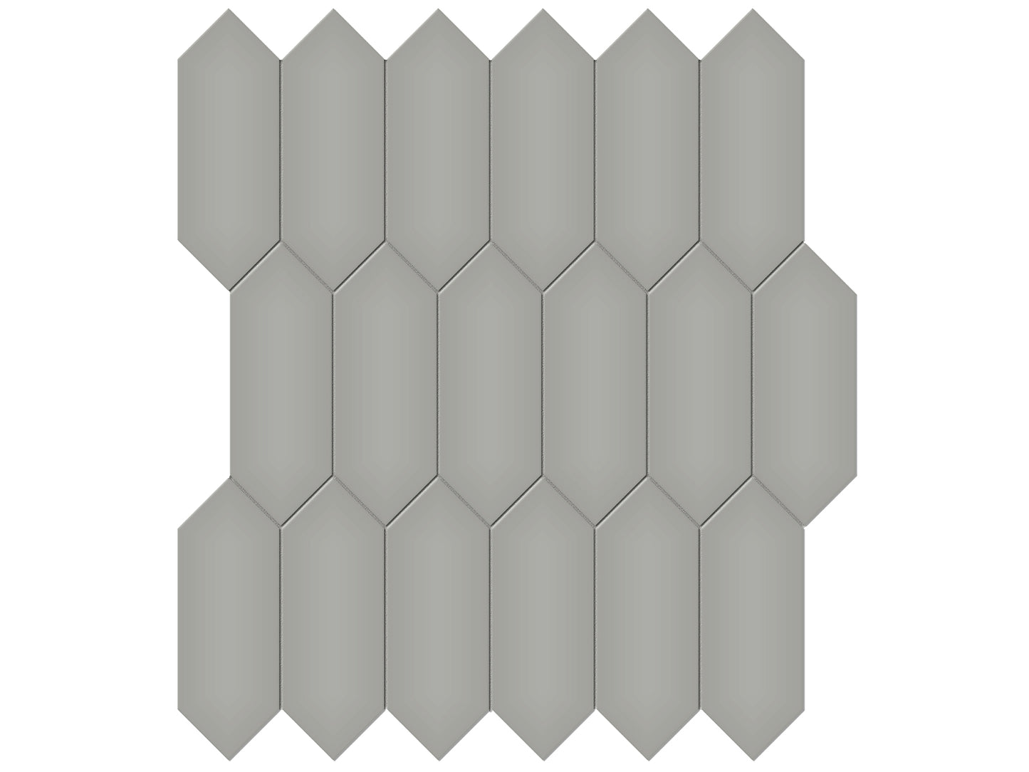 Picket Fence True Charcoal - Backsplash