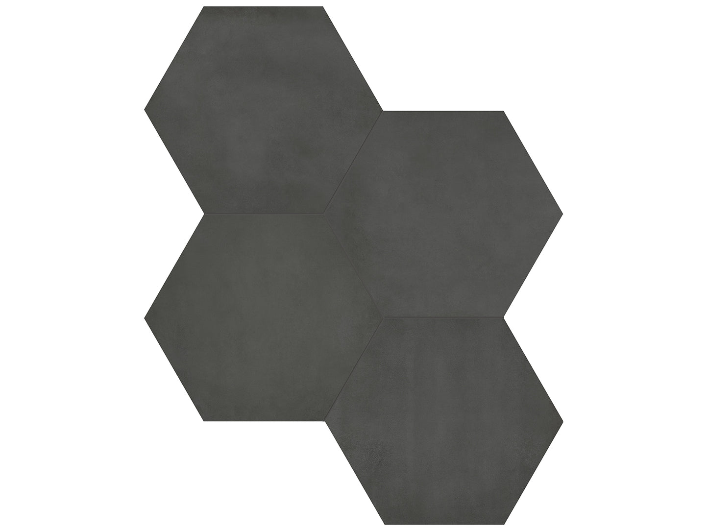 Hex Collection- 7'' Form Graphite Porcelain Tile $5.99/sqf