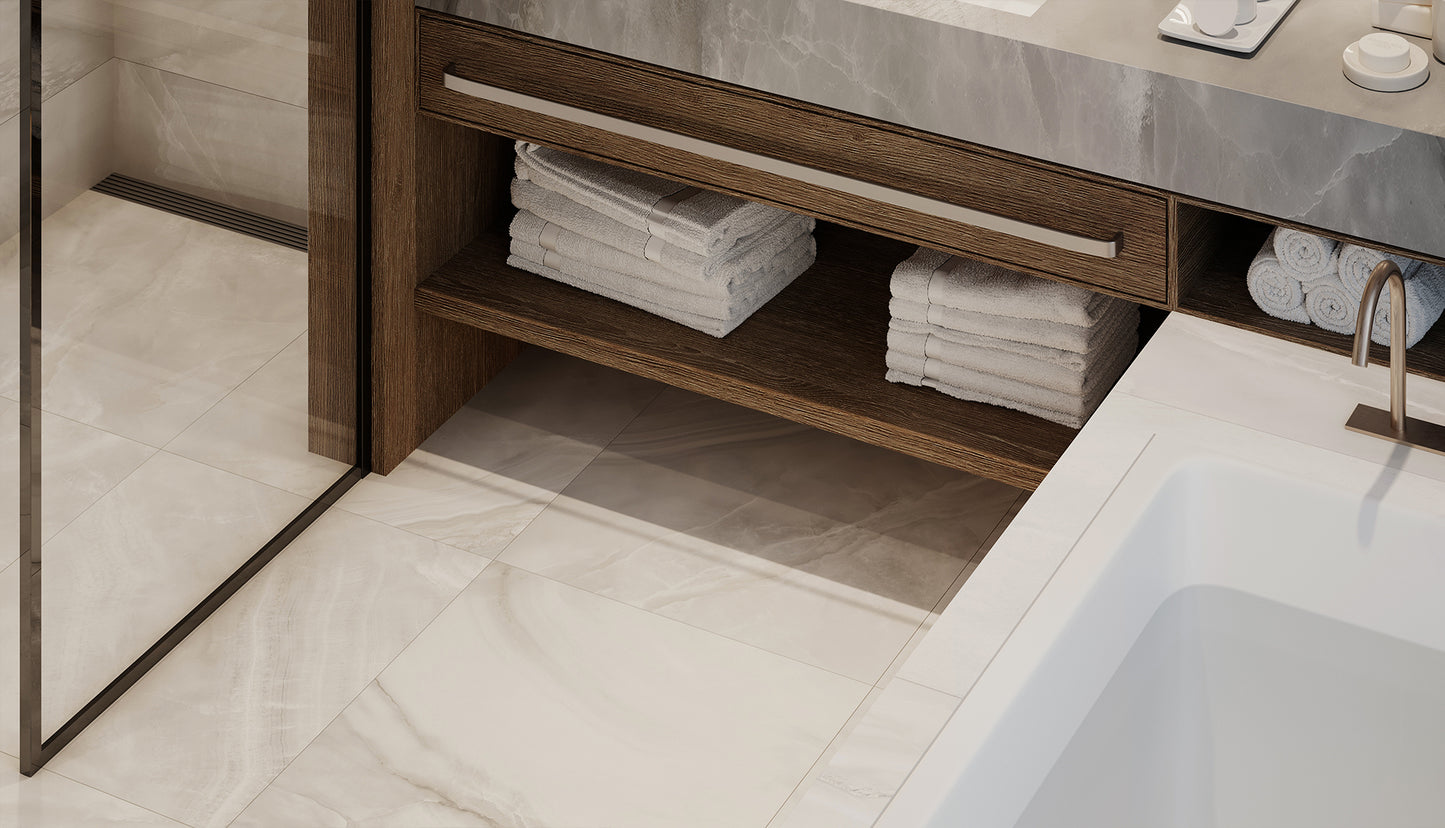 12"x24" Plata Onyx Crystallo Polished Tile $2.99/sqf 16sqf/box