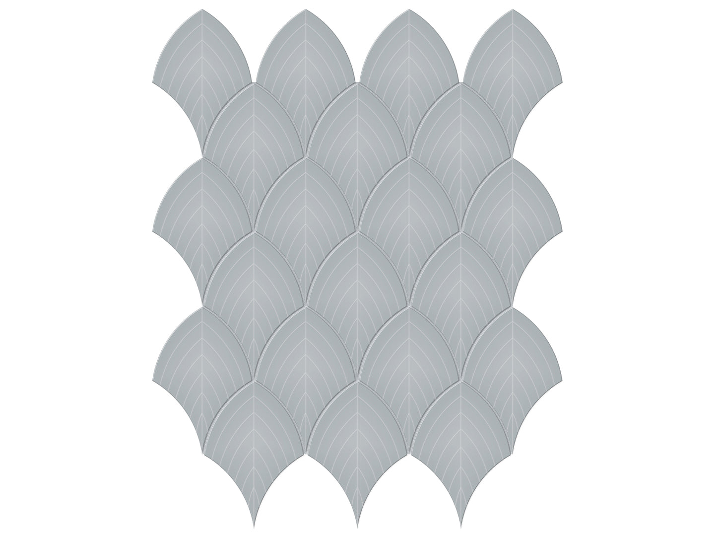 Soho Cloud Blue Glossy Scallop Mosaic $7.99/sqf