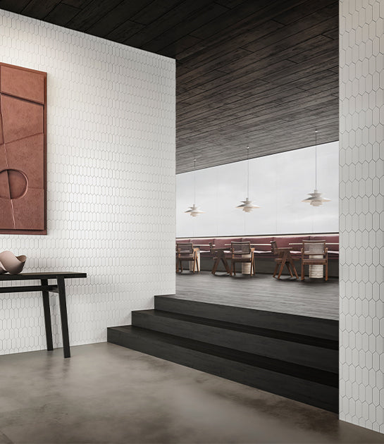 Picket Fence Brilliant White - Backsplash