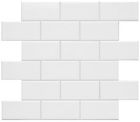 Soho Canvas White Glossy Ceramic Wall Tile 3"x6" $2.99/sf 10.66 sf/box