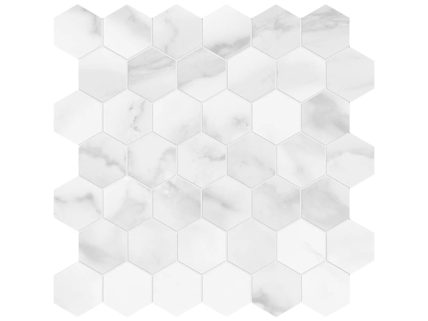 Hex Plata Statuario Brina Mosaic $14.99/sf