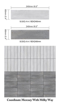 2.4" x 9.5" Atmosphere Milky Way $14.99/sqft 5.44sf./box