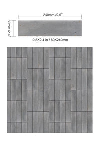 2.4" x 9.5" Atmosphere Mercury $14.99/sqft 5.44sf./box