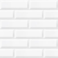 4" x 16" Bright White Beveled Ceramic Wall Tile $2.99/sf 10.75 sf/box