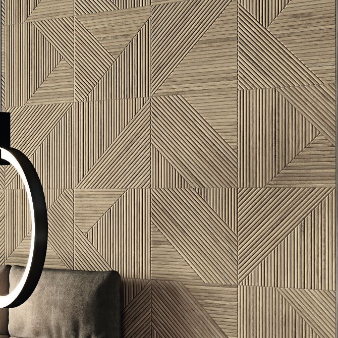 12" x 40" Tangram Walnut Wall Tile $9.99/sqf 17sq/Box