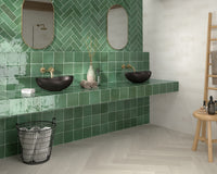 3" x 9" Tabarca Verde $12.99/sqft