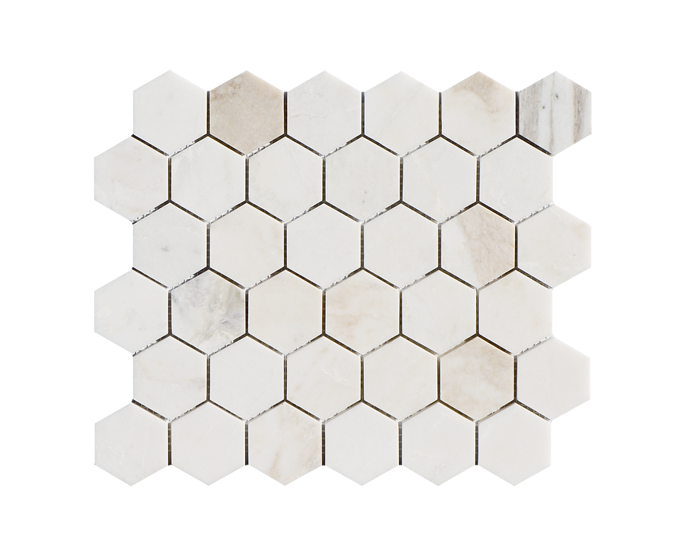 2" Valentine Bianco Hexagon  $29.99/sqf