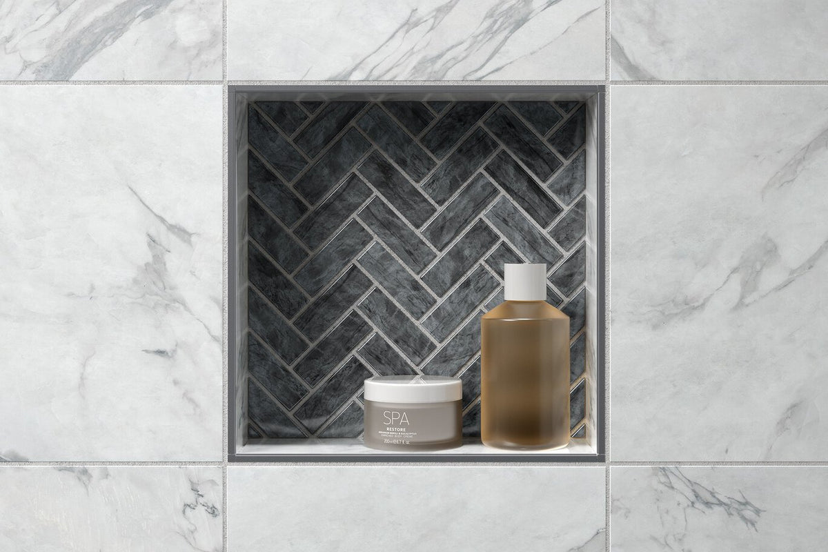 Schluter Kerdi-Board-SN Shower Niche with Frame 12 in. W  x 12 in. L x .5 in. T Underlayment for Tile