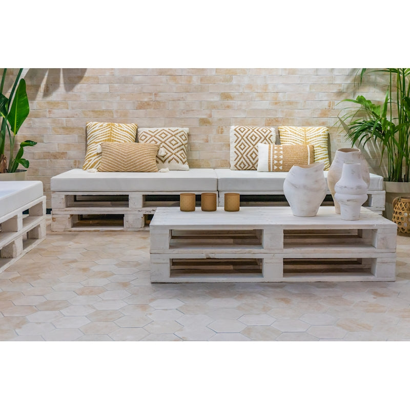 6" Hexagon Brickx Natural $12.99/sqft