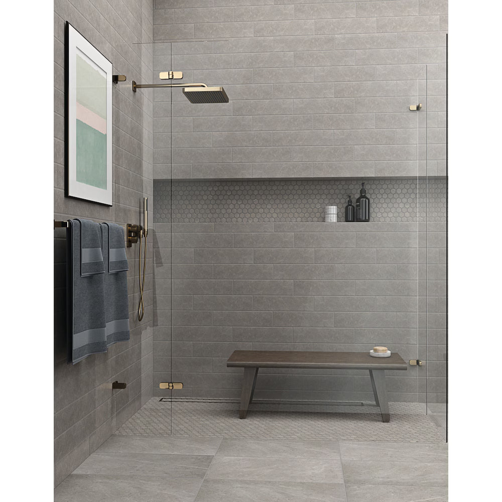 4"x16" Stamina Grey Glossy Wall Tile $1.99/sf 13.2 sf/box