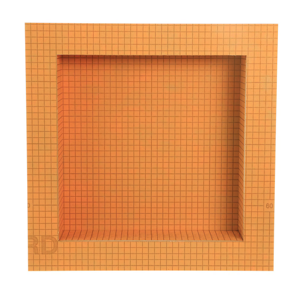 Schluter Kerdi-Board-SN Shower Niche with Frame 12 in. W  x 12 in. L x .5 in. T Underlayment for Tile