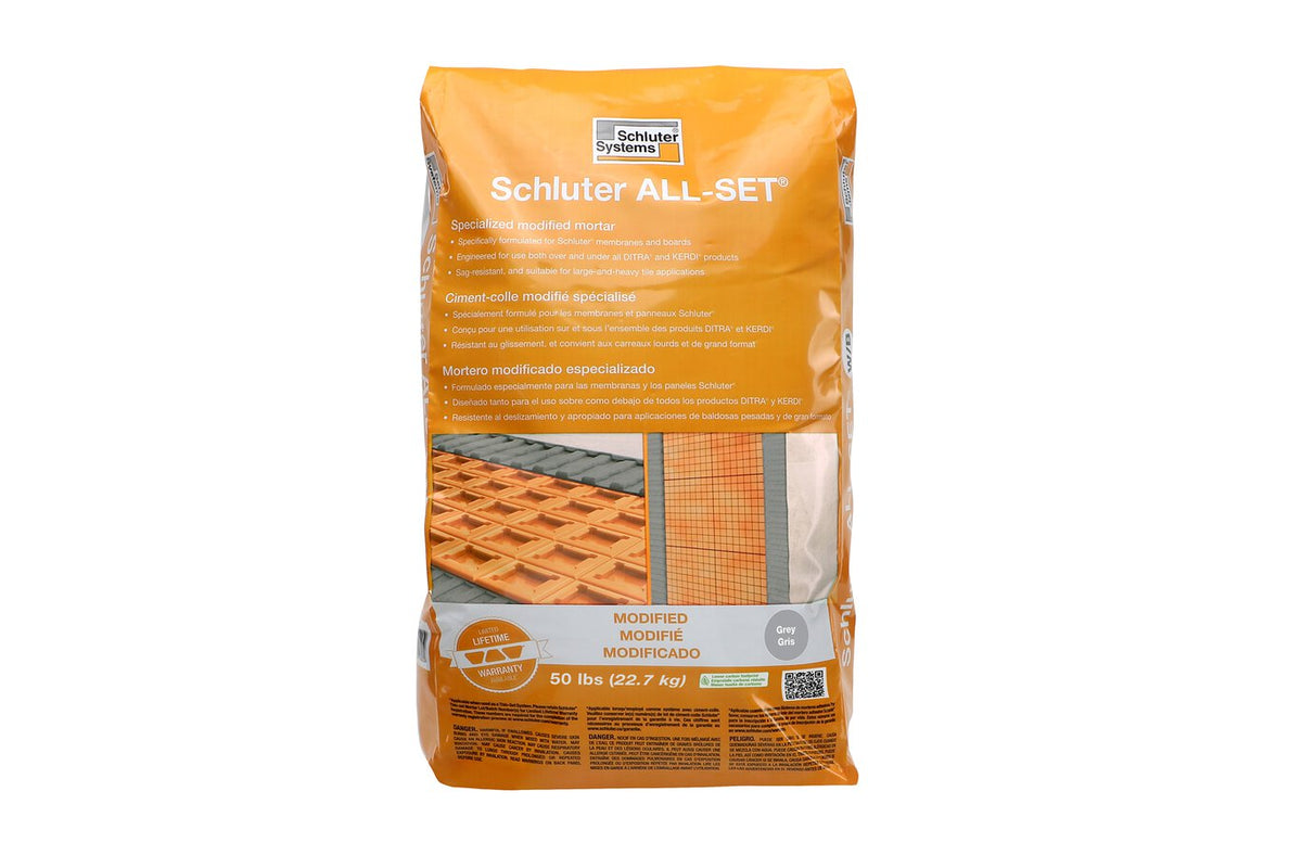 Schluter 50 lb. All-Set White Modified Thin-Set Mortar