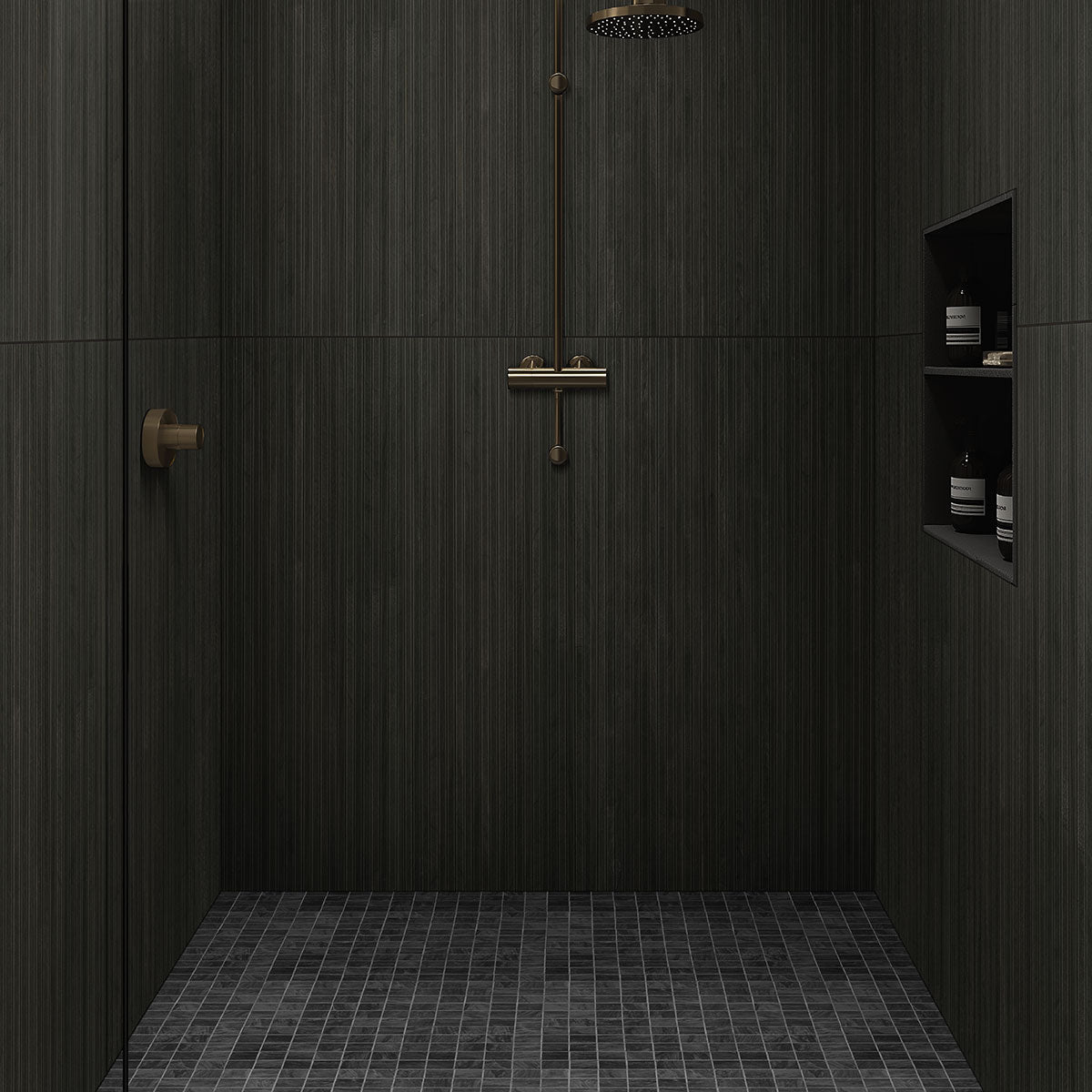 16" x 48" Urban Slat Carbon Matte Wall Tile $9.99/sqf 15.51sq/Box