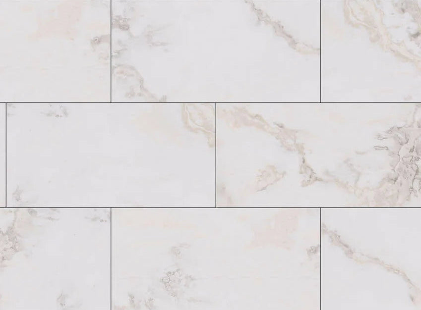 12"x24" Classico Carrara Vinyl Tile $3.99/sqft 20/Box