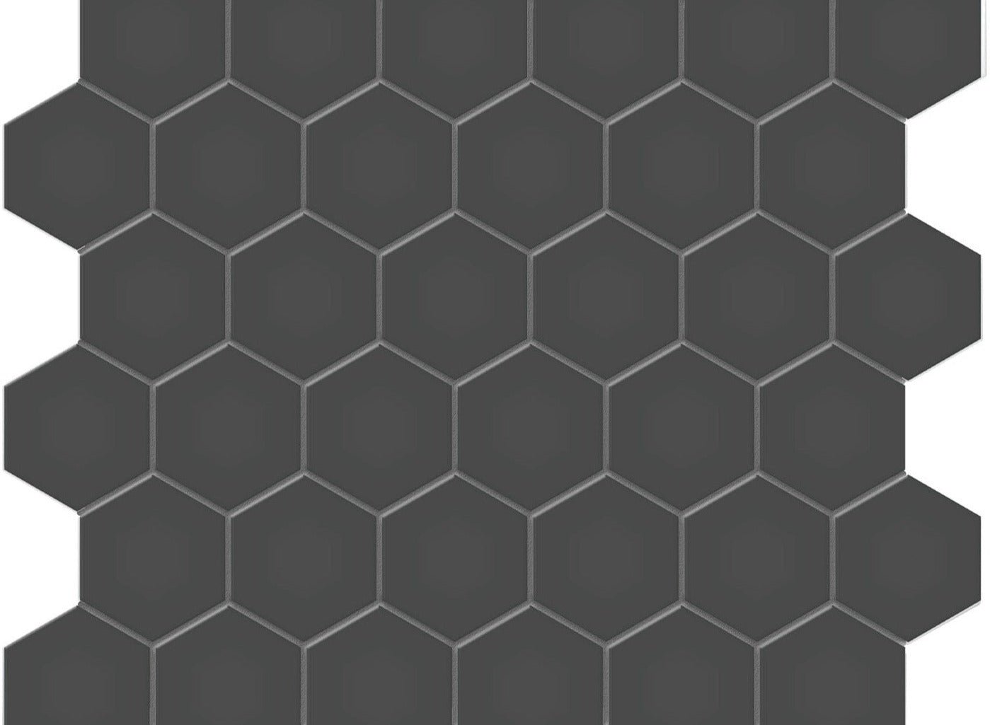 2'' Soho Retro Black Hexagon Matte $6.59/piece