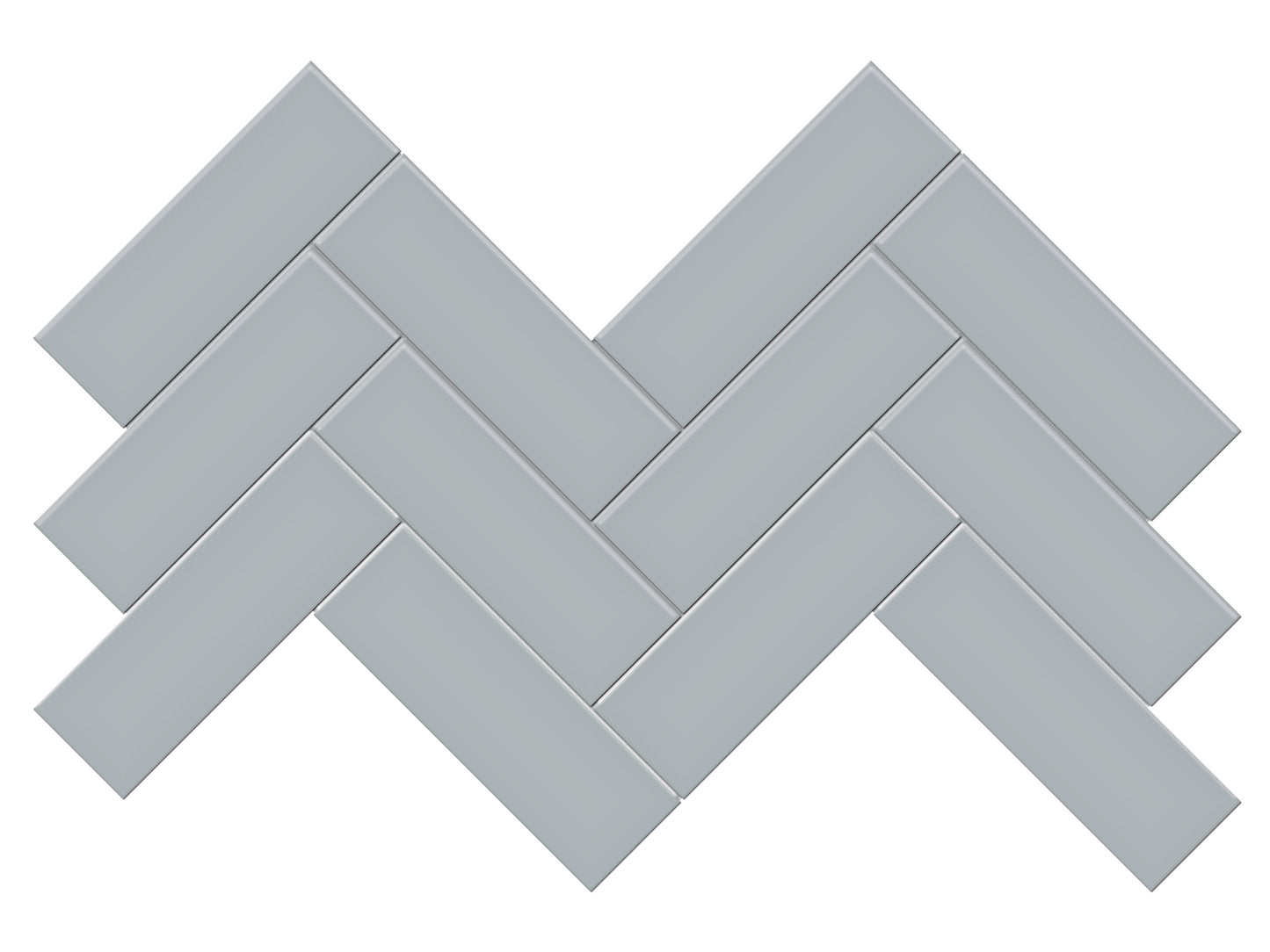 2"x6" Soho Cloud Blue Herringbone Matte $5.29/sqf