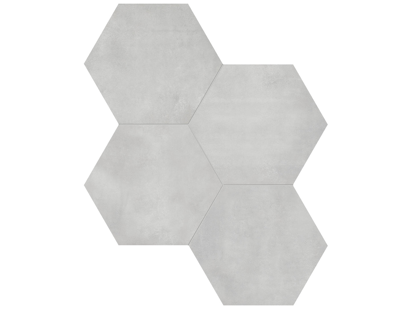 Hex Collection- 7'' Form Ice Porcelain Tile $5.99/sqf