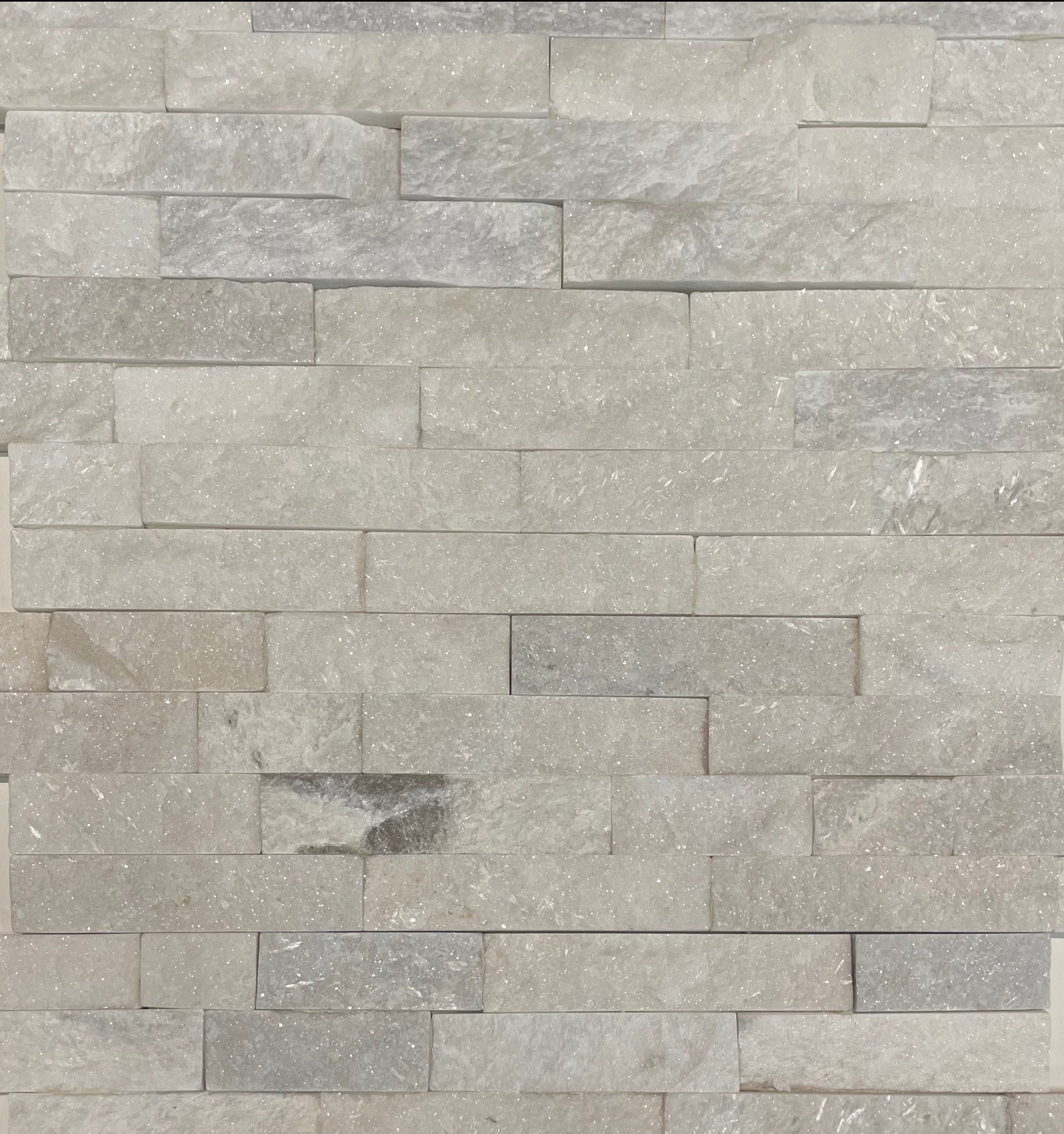Snow White Ledge Stone- 6" x 24" $9.99/sf 6.21sf/box
