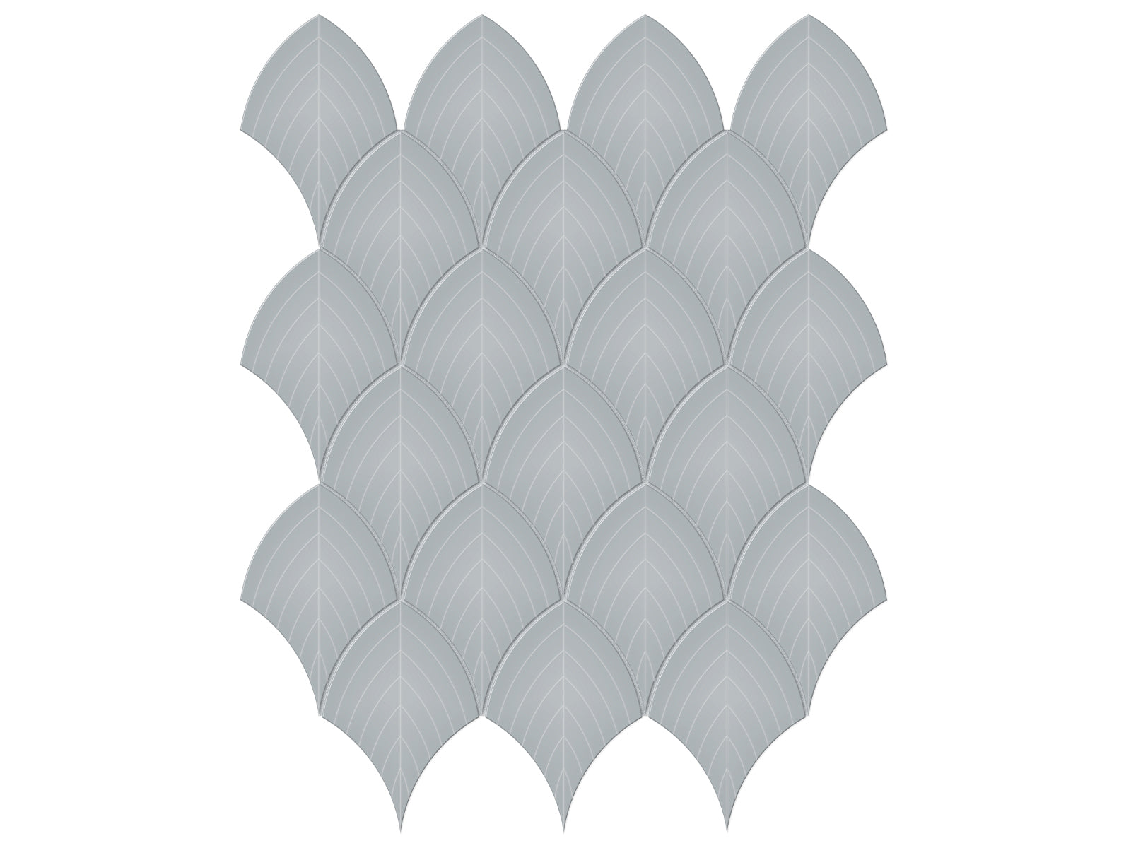 Soho Cloud Blue Glossy Scallop Mosaic $7.99/sqf