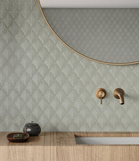 Soho Sage Green Glossy Scallop Mosaic $11.99/sqf