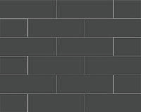 Soho Retro Black Glossy Ceramic Wall Tile 3"x6" $2.87/sf 11 sf/box