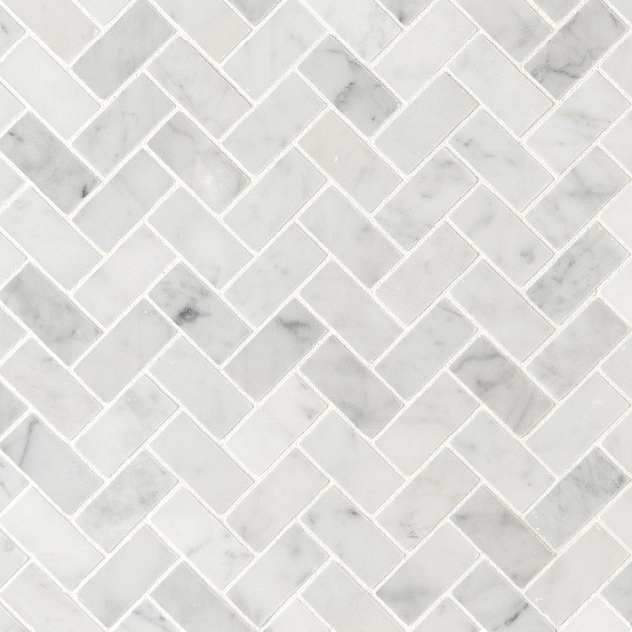 1" x 2" Carrara Herringbone - Backsplash